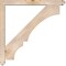 Ekena Millwork Balboa Arts and Crafts Smooth Bracket w/ Offset Brace, Douglas Fir, 5 1/2"W x 48"D x 48"H BKT0604X48X48BOA03SDF - alternate 3